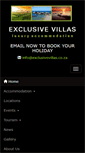 Mobile Screenshot of exclusivevillas.co.za