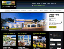 Tablet Screenshot of exclusivevillas.co.za